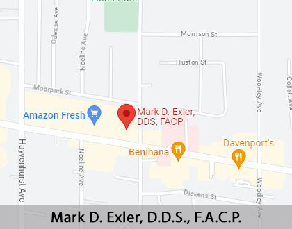 Map image for Dental Services in Encino, CA